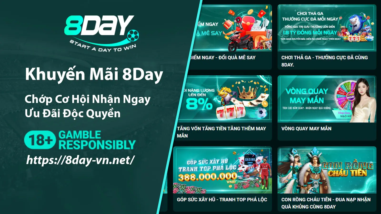 Khuyến Mãi 8Day hấp dẫn người chơi